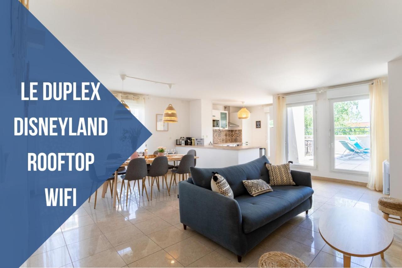 Le Duplex - Disneyland - Rooftop - Wifi Montévrain Eksteriør billede